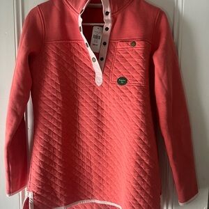 LL BEAN NWT Women's Quilted Sweatshirt, Mockneck Tunic XS